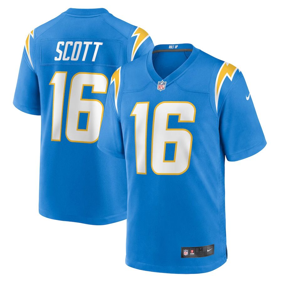 Men Los Angeles Chargers #16 JK Scott Nike Powder Blue Game NFL Jersey->los angeles chargers->NFL Jersey